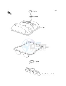 KX 450 E (KX450F MONSTER ENERGY) (E9FA) E9FA drawing CYLINDER HEAD COVER