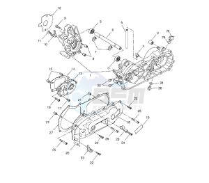 NS AEROX NAKED 50 drawing CRANKCASE