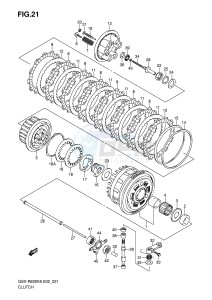 GSX-R600 (E2) drawing CLUTCH