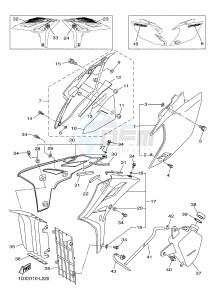 WR450F (1DX5) drawing SIDE COVER