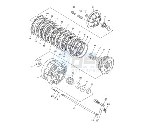 XJ6-F DIVERSION 600 drawing CLUTCH