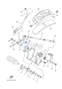 YFM700FWBD YFM70KPSJ KODIAK 700 EPS SPECIAL EDITION (B32D) drawing SHIFT SHAFT