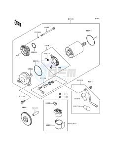 ZX 750 M [NINJA ZX-7R] (M1-M2) [NINJA ZX-7R] drawing STARTER MOTOR