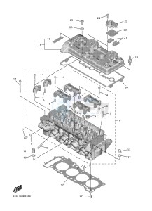 YZF-R6 YZF600 R6 (BN64) drawing CYLINDER