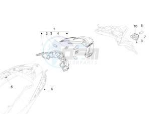 Liberty 125 iGet 4T 3V ie ABS (EMEA) drawing Rear headlamps - Turn signal lamps