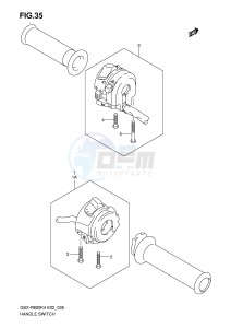 GSX-R600 (E2) drawing HANDLE SWITCH