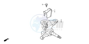 TRX450ER drawing KNUCKLE