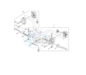 YW BW'S 125 drawing HANDLE SWITCH AND LEVER