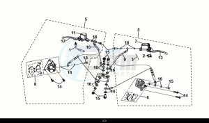 SYMPHONY ST 50 (XL05W1-EU) (E5) (M1) drawing BRAKE SYSTEM ASSY