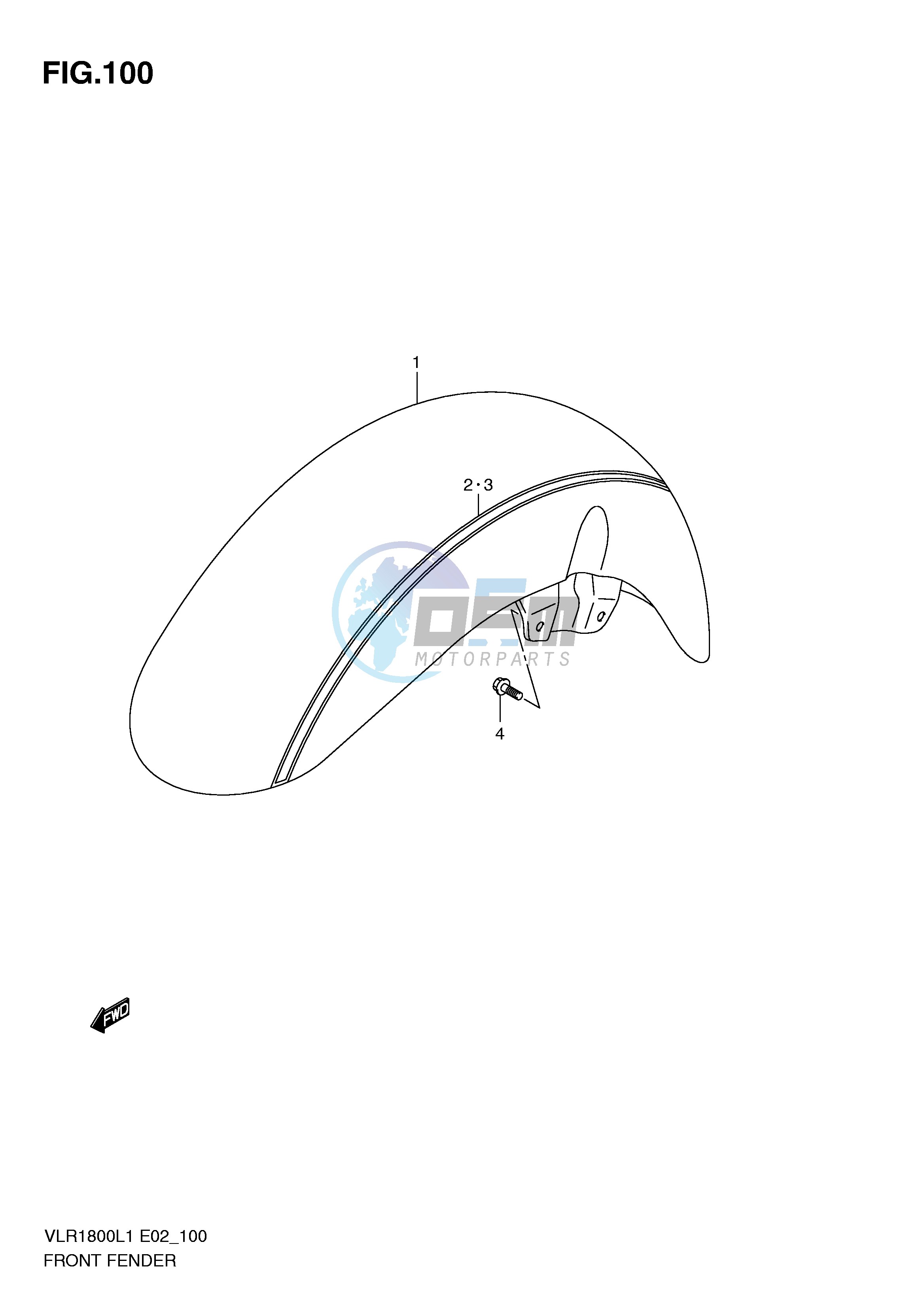 FRONT FENDER (VLR1800TL1 E19)