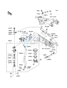 ZZR1400 ZX1400A7F FR GB XX (EU ME A(FRICA) drawing Rear Master Cylinder