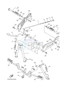 FZ8-S FZ8 FAZER 800 (4P2K 4P2L 4P2M) drawing STAND & FOOTREST