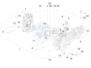 MP3 300 LT Sport ABS drawing Crankcase