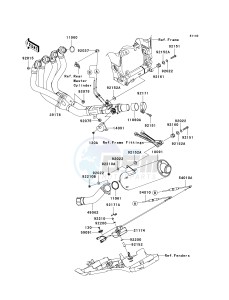 ZX 1000 C [NINJA ZX-10R] (C2) C2 drawing MUFFLER-- S- -