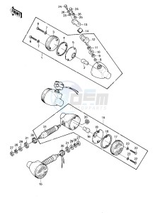 KE 175 D [KE175] (D2-D3) [KE175] drawing TURN SIGNALS -- 80-81 KE175-D2_D3- -