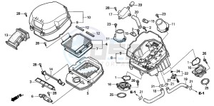 XL1000VA VARADERO drawing AIR CLEANER