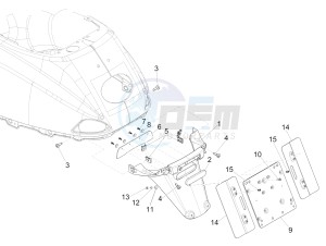 S 150 4T 2V ie E3 College drawing Rear cover - Splash guard