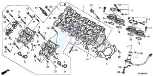 CBR600RRC drawing CYLINDER HEAD