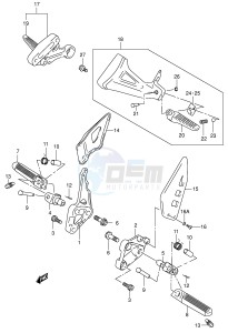 SV650S (E2) drawing FOOTREST