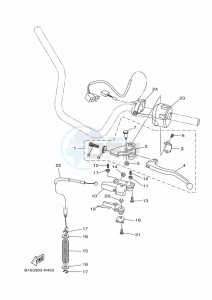 YFM700FWB KODIAK 700 (B6KE) drawing HANDLE SWITCH & LEVER