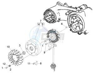 Fly 125 4t drawing Flywheel magneto