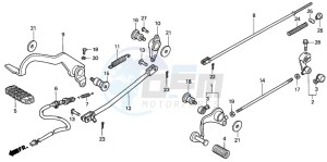 VT750CD3 drawing PEDAL