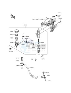 Z800 ZR800EGF UF (UK FA) XX (EU ME A(FRICA) drawing Rear Master Cylinder