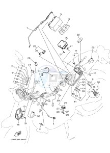 MTM850 MTM-850 XSR900 (B90A) drawing ELECTRICAL 1