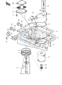 KZ 1300 B [B2] drawing OIL PAN_OIL FILTER -- Till E_NO. 010637- -