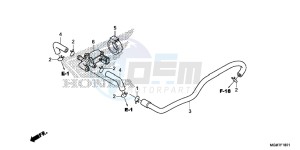 CB600FAD Hornet - CB600F ABS England - (3ED) drawing AIR INJECTION CONTROL VALVE