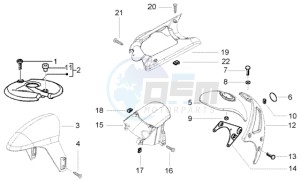 NRG 50 power DD drawing Front and rear mudguard