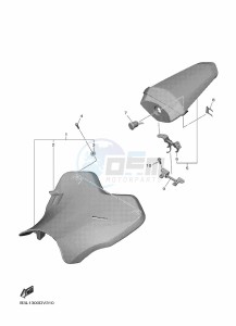 YZF1000 YZF-R1 (B3L7) drawing SEAT