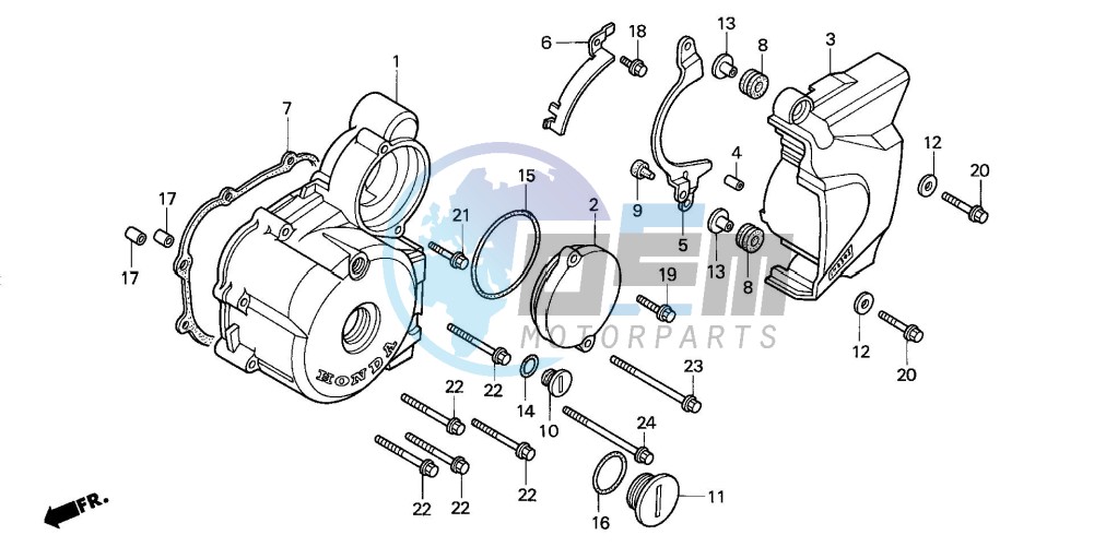 LEFT CRANKCASE COVER (2)