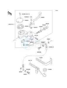 VN 800B [VULCAN 800 CLASSIC] (B6-B9) [VULCAN 800 CLASSIC] drawing FRONT MASTER CYLINDER