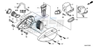 VT750SE Shadow E drawing AIR CLEANER