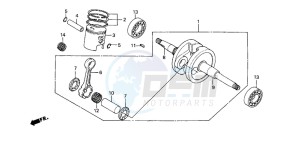 SH50 SCOOPY drawing CRANKSHAFT/PISTON