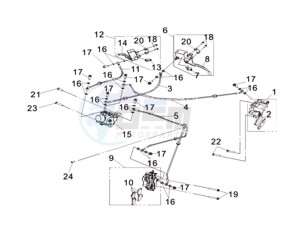 CRUISYM 300 (L8) EU drawing BRAKE SYSTEM