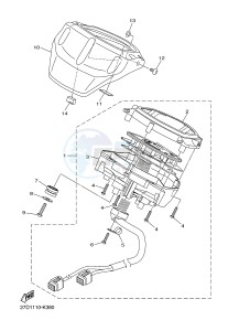 XVS1300CU XVS1300 CUSTOM (2SS1) drawing METER