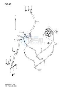 UH200 ABS BURGMAN EU drawing FRONT BRAKE HOSE