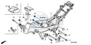 CBR125RWA Australia - (U / WH) drawing FRAME BODY