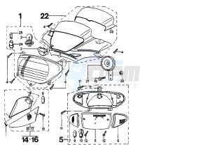 BUXY - 50 cc drawing HEADLIGHT-TAILLIGHT