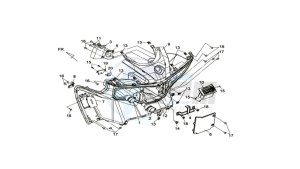 MAXSYM 400 EFI drawing COWLING FRONT