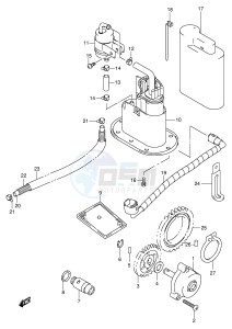 TL1000R (E2) drawing OIL PUMP FUEL PUMP (MODEL W)