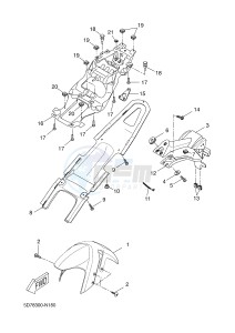 YZF-R125 R125 (5D78 5D78 5D78) drawing FENDER