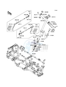 KVF750 4x4 KVF750-A1 EU GB drawing Frame