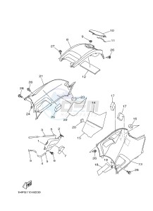 YFM700FWAD YFM700PSE GRIZZLY 700 EPS SPECIAL EDITION (2BGD 2BGE) drawing SIDE COVER