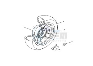 XC VERSITY 300 drawing REAR WHEEL