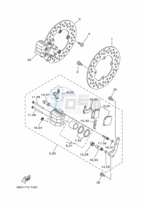 YFM450FWBD KODIAK 450 EPS (BEYB) drawing FRONT BRAKE CALIPER