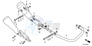 CBR250RD CBR250R 2E - (2E) drawing EXHAUST MUFFLER