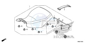 TRX250TME FOURTRAX RECON Europe Direct - (ED) drawing SEAT